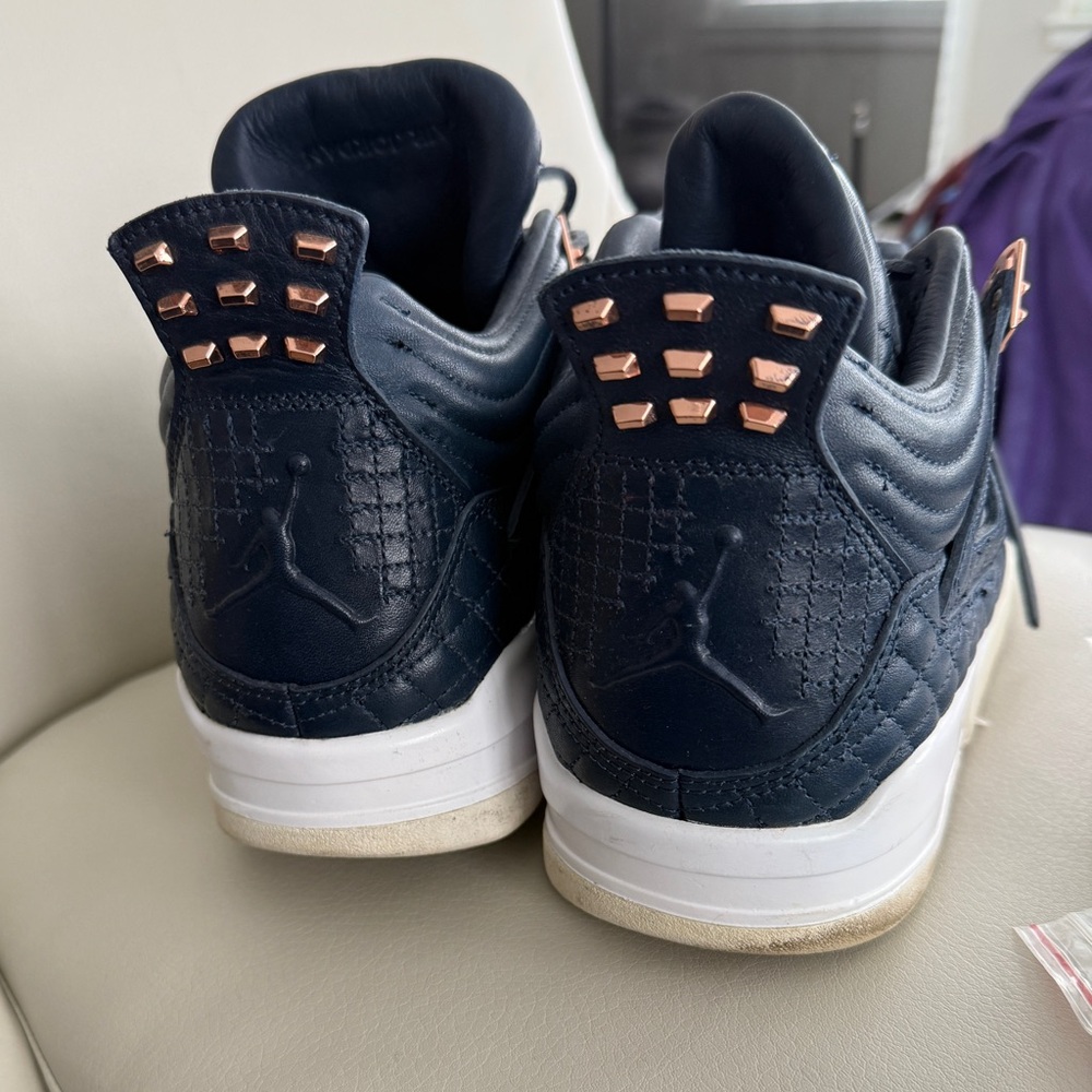Air Jordan 4 Navy Quilted Rose Gold – Men’s Size 11 - Picture 6 of 7